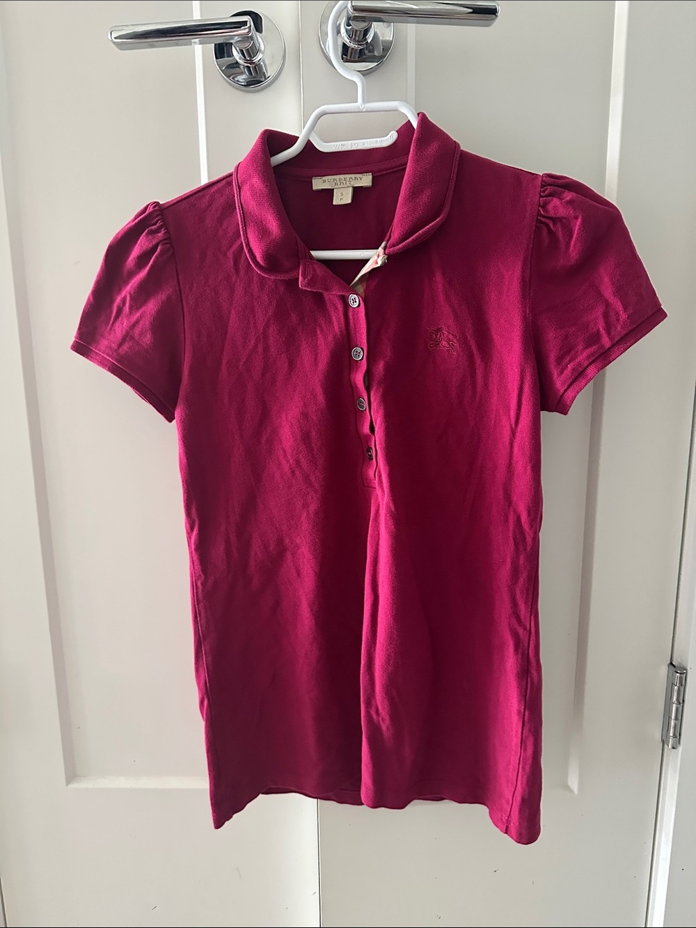 Burberry Brit Magenta Pink Polo Shirt